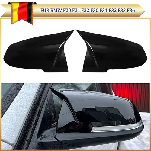 Glanz schwarz spiegelkappen - 2x,
